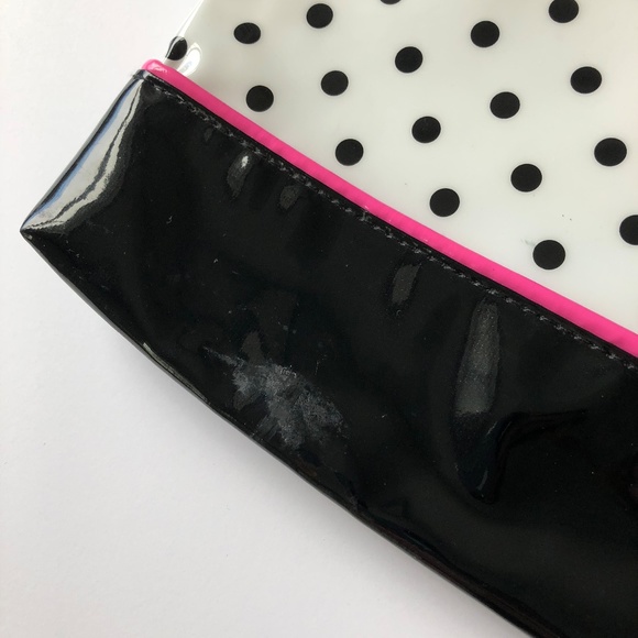 Small Black and White Polka Dot Bag S Initial - Picture 6 of 8